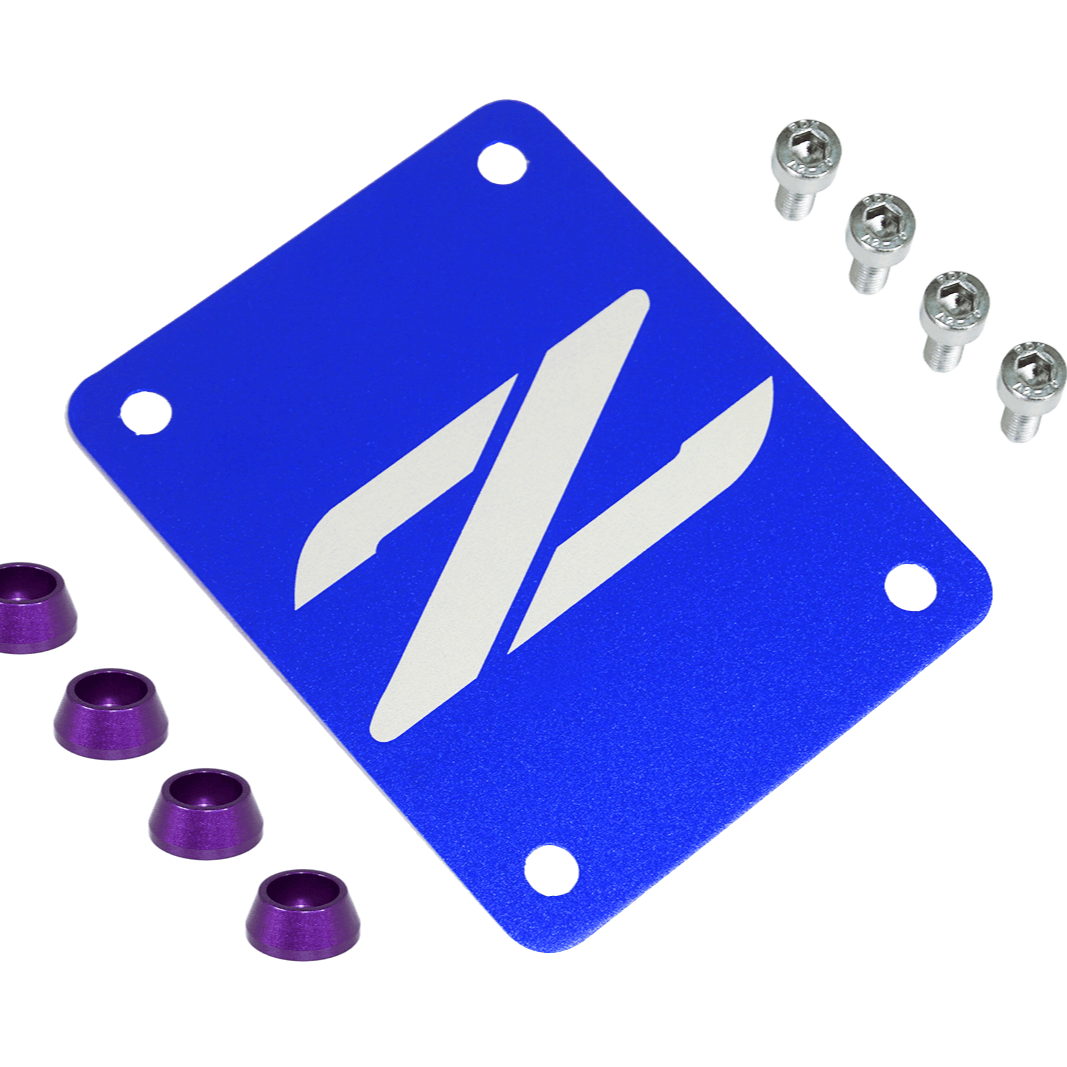 ZSPEC Blue PTU Holes Cover Plate for Z32 300zx, Billet - ZSD-388187-ZSD-388194-ZSD-388200-ZSD-388217-ZSD-388224-  DRIVEN - 7