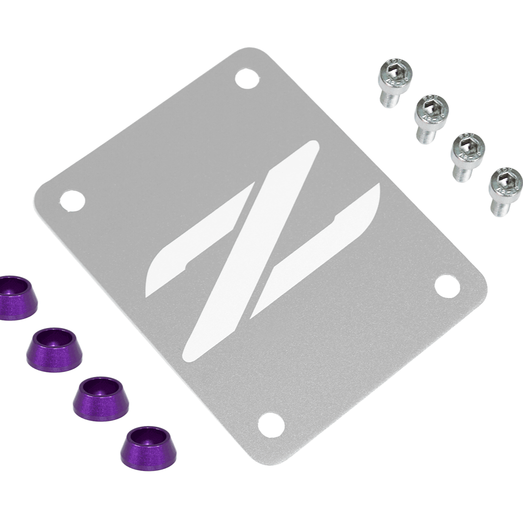 ZSPEC Silver PTU Holes Cover Plate for Z32 300zx, Billet - ZSD-387883-ZSD-387890-ZSD-387906-ZSD-387913-ZSD-387920-  DRIVEN - 14