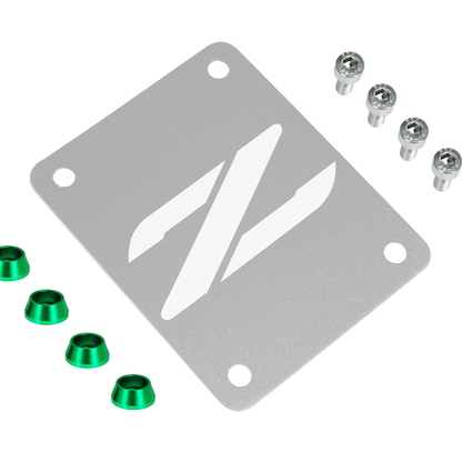 ZSPEC Silver PTU Holes Cover Plate for Z32 300zx, Billet - ZSD-387883-ZSD-387890-ZSD-387906-ZSD-387913-ZSD-387920-  DRIVEN - 12