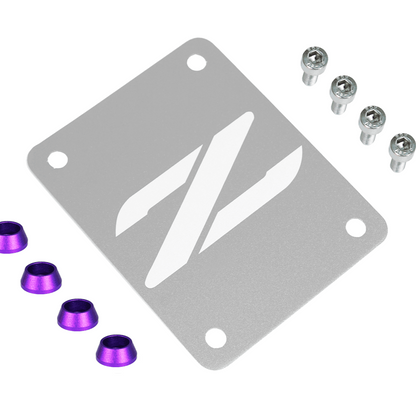 ZSPEC Silver PTU Holes Cover Plate for Z32 300zx, Billet - ZSD-387883-ZSD-387890-ZSD-387906-ZSD-387913-ZSD-387920-  DRIVEN - 1