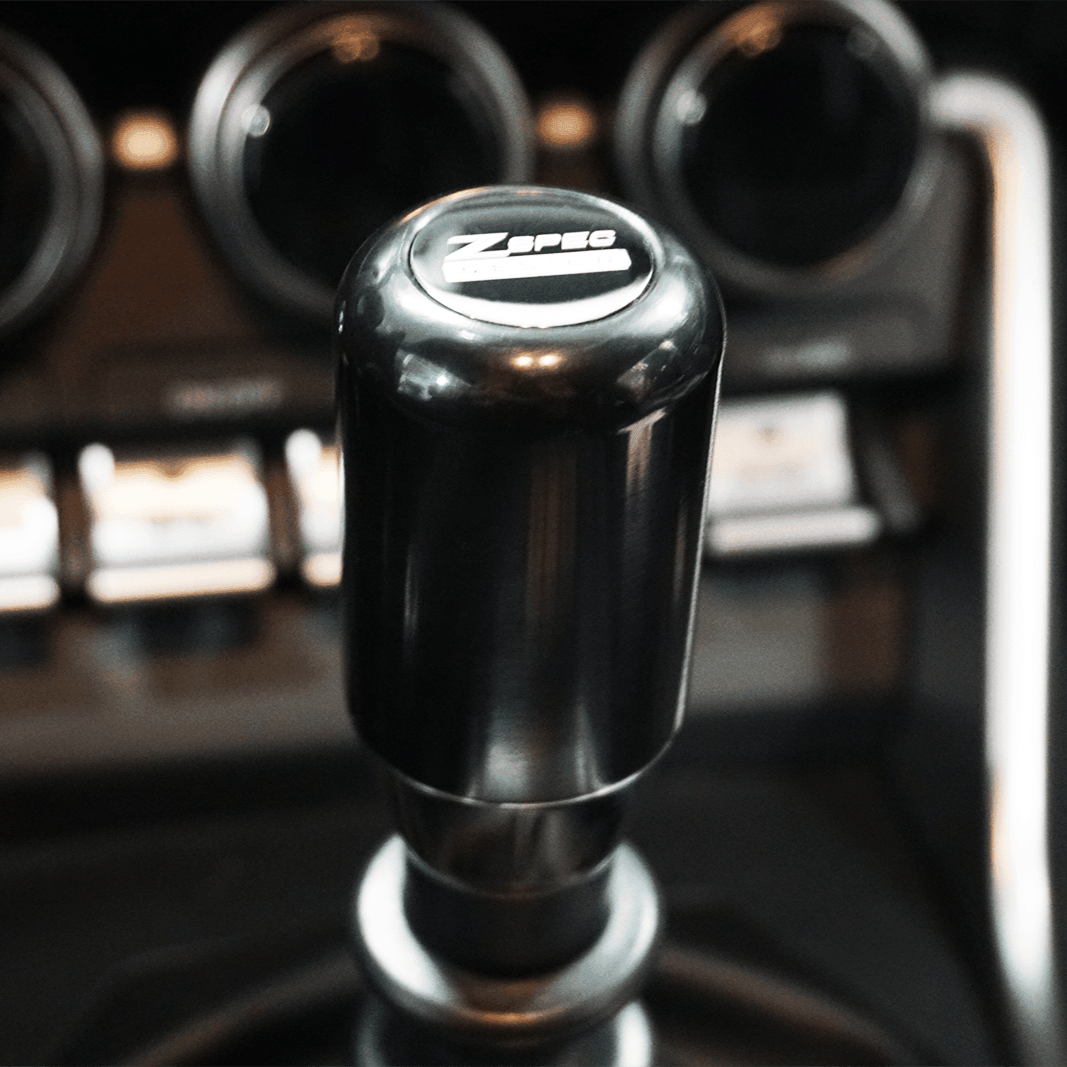 ZSPEC Shift Knob, M8-1.25, Delrin & Stainless, 4-Speed Shift Pattern Coin - ZSD-393686-ZSD-393693-ZSD-393709-ZSD-393716-  DRIVEN - 15