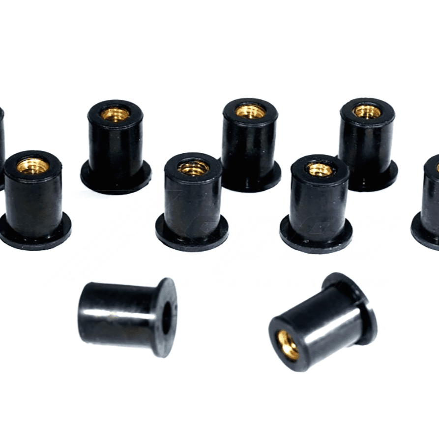 ZSPEC M8 Rubber Well Nuts for SUV/Truck Body Elements & Over-Fender Flares, 10-Pack - ZSD-007033-  DRIVEN - 1