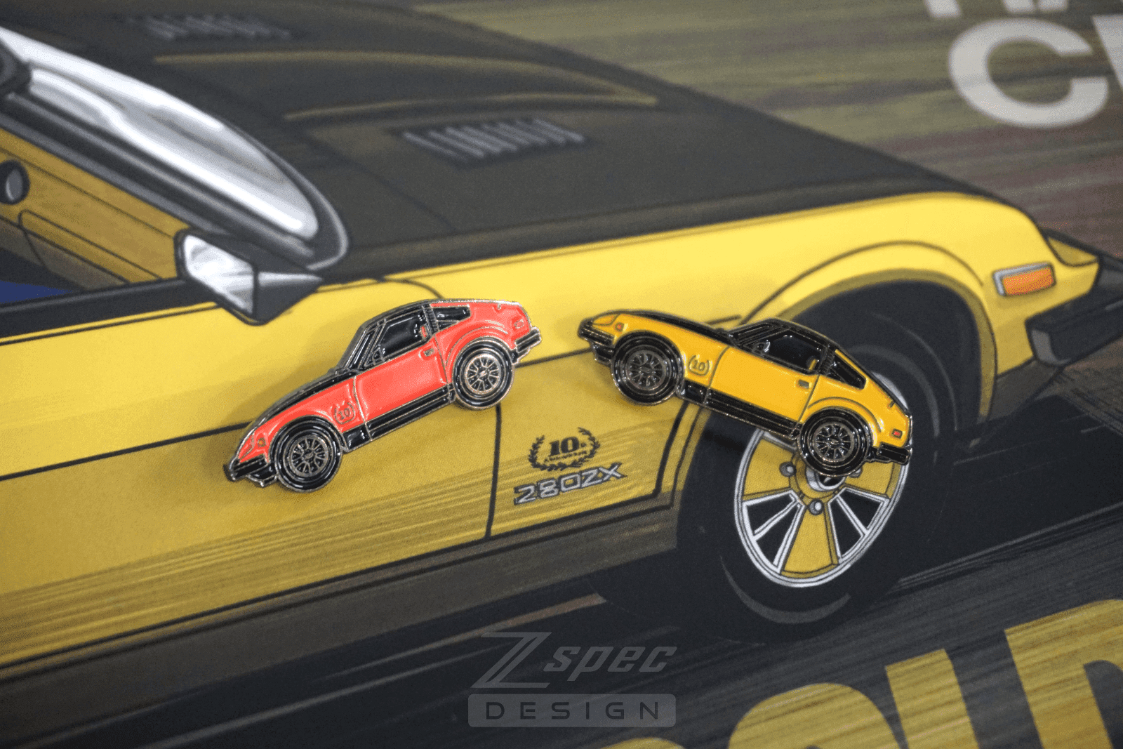 ZSPEC Datsun 280zx S130 Anniversary Edition Lapel / Hat Pin - ZSD-004285-ZSD-004292-  DRIVEN - 3