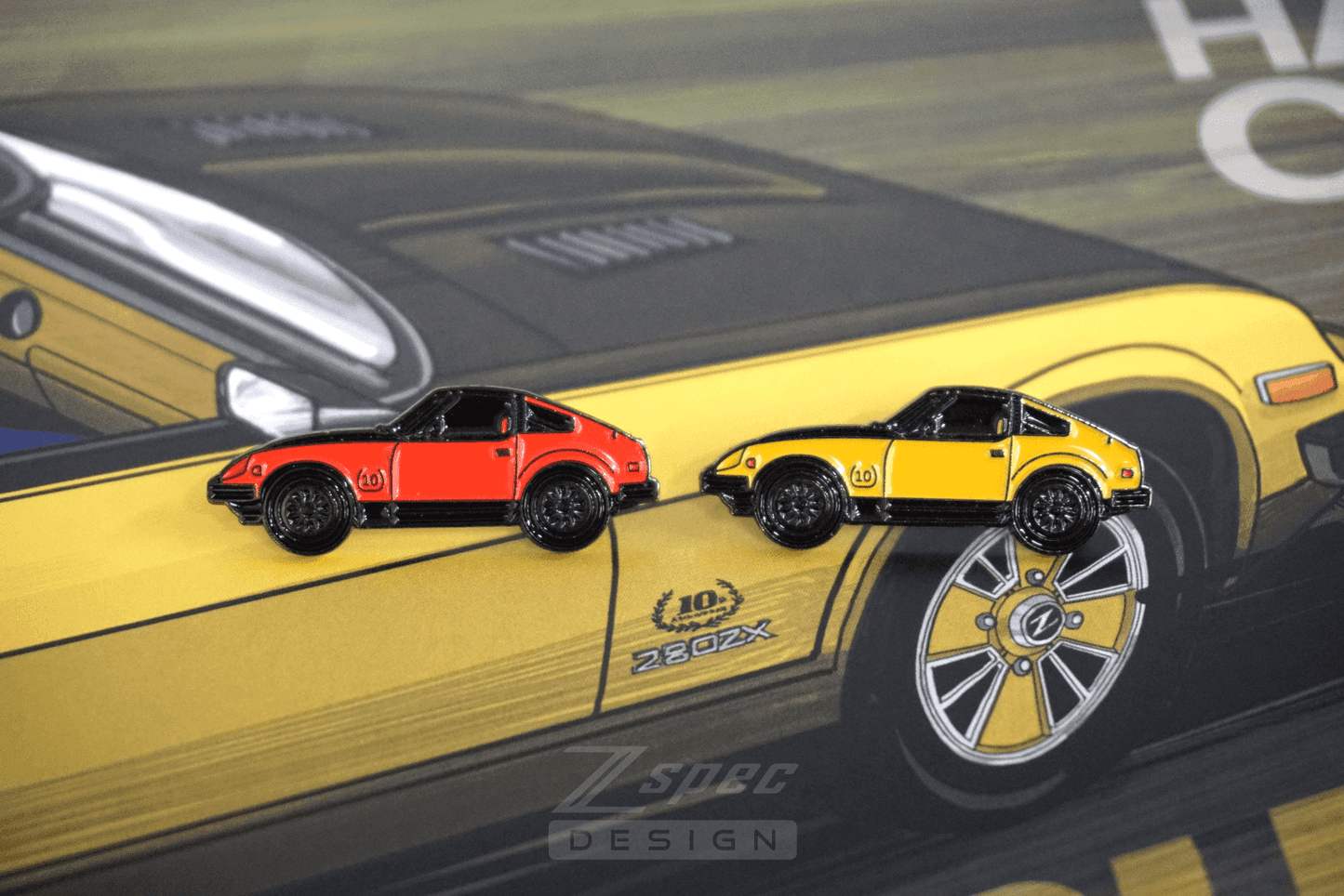 ZSPEC Datsun 280zx S130 Anniversary Edition Lapel / Hat Pin - ZSD-004285-ZSD-004292-  DRIVEN - 4