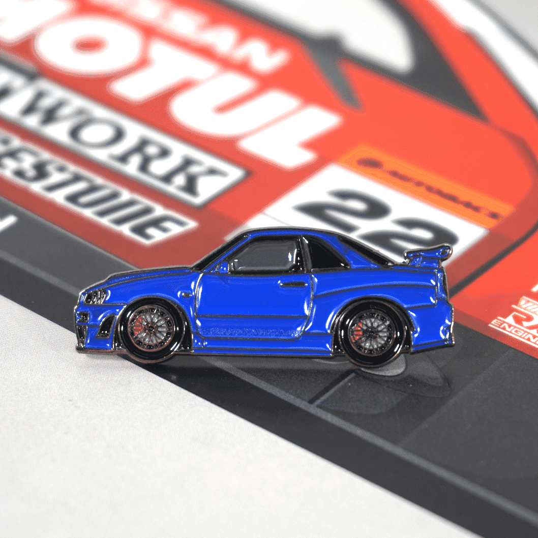 ZSPEC Nissan Skyline GT-R R34 Tribute Lapel / Hat Pin - ZSD-002137-ZSD-002144-ZSD-002151-ZSD-002168-  DRIVEN - 9