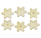 ZSPEC Laser-Engraved Wood Ornaments, Set of Six Nissan Z-Snowflakes, 3.75