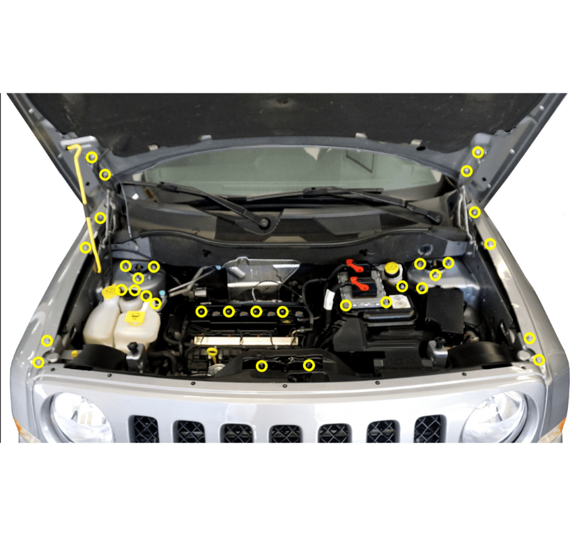 ZSPEC Stage-2 Dress Up Bolts® Fastener Kit for Jeep Patriot & Compass, Stainless & Billet - ZSD-763397-ZSD-763403-ZSD-763410-ZSD-763427-ZSD-763434-  DRIVEN - 1