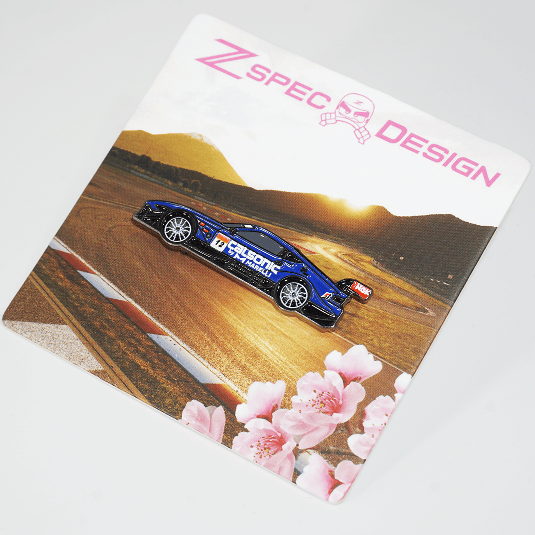 2022 SuperGT Season Nissan Z (RZ34) #12 Calsonic-Marelli Race Car - Collector Lapel/Hat Pin - ZSD-383120-  DRIVEN - 1