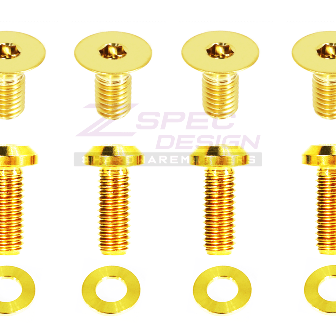 ZSPEC Dress Up Bolts® Door Strikers & Latches Fasteners for Audi S5 B8 EA837 3.0L, Titanium - ZSD-200632-ZSD-200649-ZSD-200656-ZSD-200663-ZSD-200670-  DRIVEN - 4