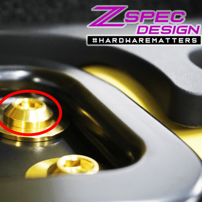 ZSPEC M10-1.25x30mm Dress Up Bolts® Fastener, Titanium GR5, Angled Head, Per Each - ZSD-577048-ZSD-577055-ZSD-577062-ZSD-577079-ZSD-577086-  DRIVEN - 2
