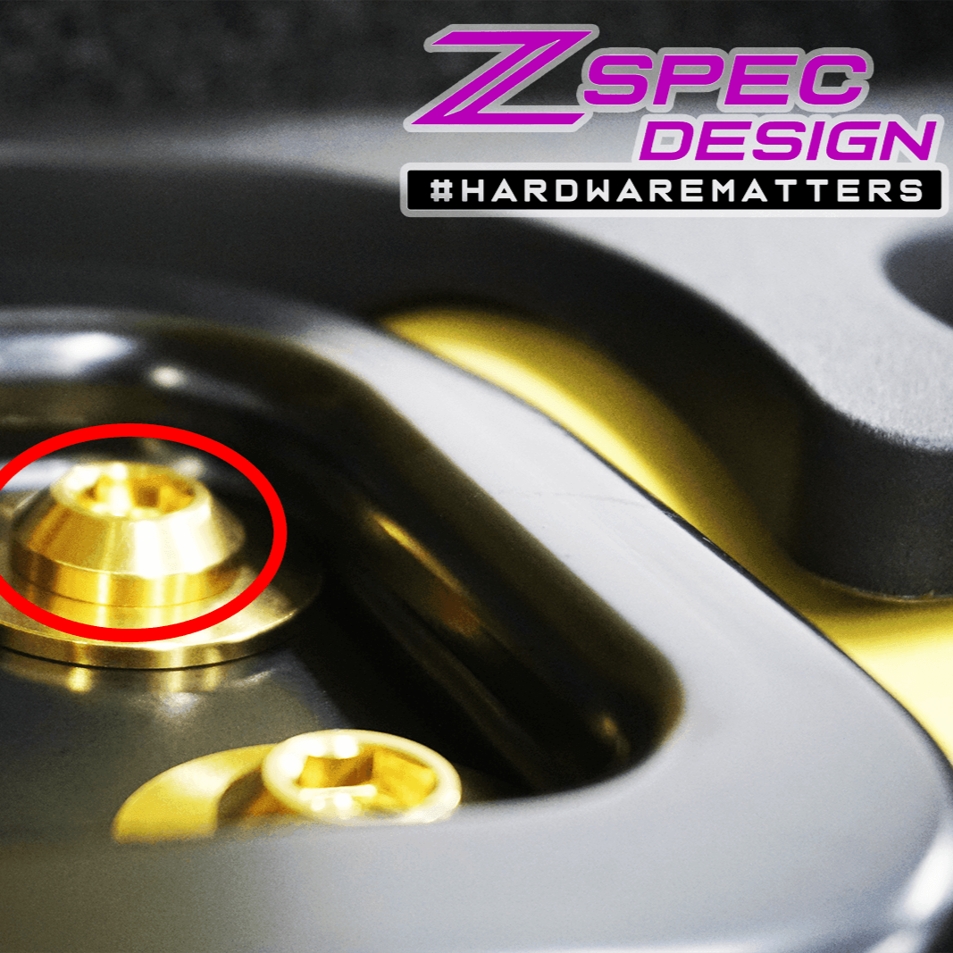 ZSPEC M10-1.5x35mm Dress Up Bolts® Fastener, Titanium GR5, Angled Head, Per Each - ZSD-583773-ZSD-583780-ZSD-583797-ZSD-583803-ZSD-583810-  DRIVEN - 2
