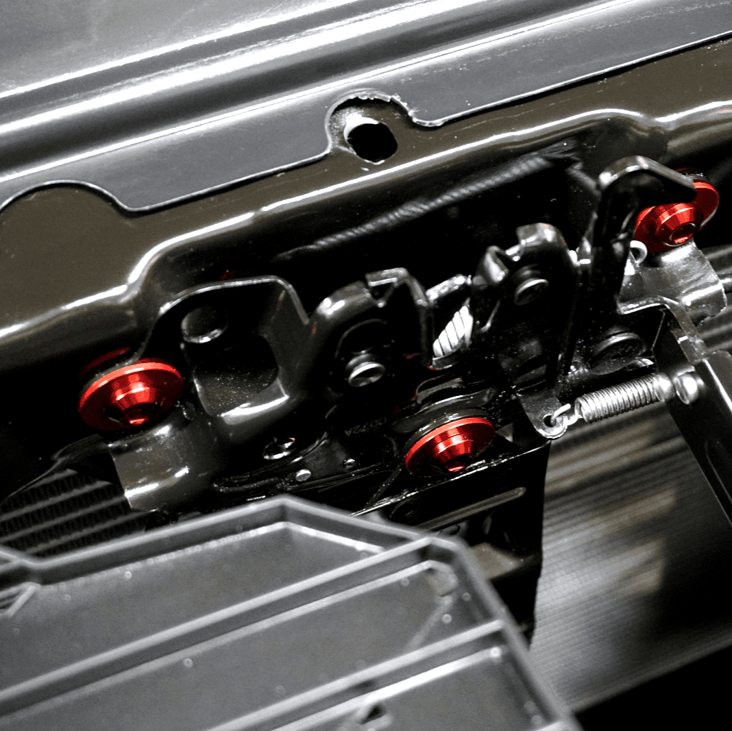 ZSPEC Hood Latch & Hinges Fasteners for '22+ Nissan Frontier D41, Titanium & Billet - ZSD-763021-ZSD-763038-ZSD-763045-ZSD-763052-ZSD-763069-  DRIVEN - 3