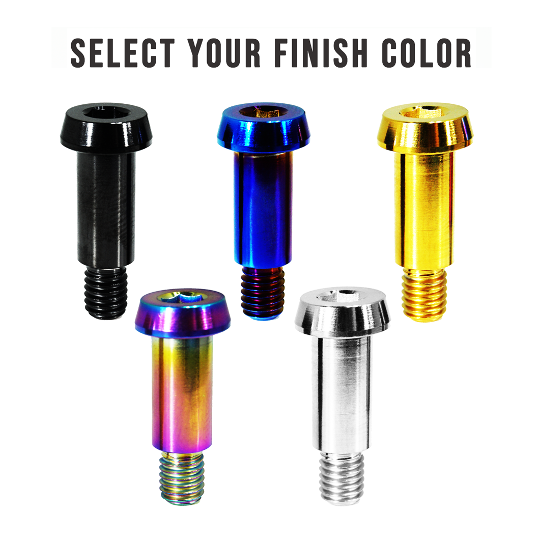 ZSPEC M6-1.0x24mm Shoulder Bolt, 15.7mm Shoulder/Shank Length, Grade-5 Titanium - ZSD-391798-ZSD-391804-ZSD-391811-ZSD-391828-ZSD-391835-  DRIVEN - 1