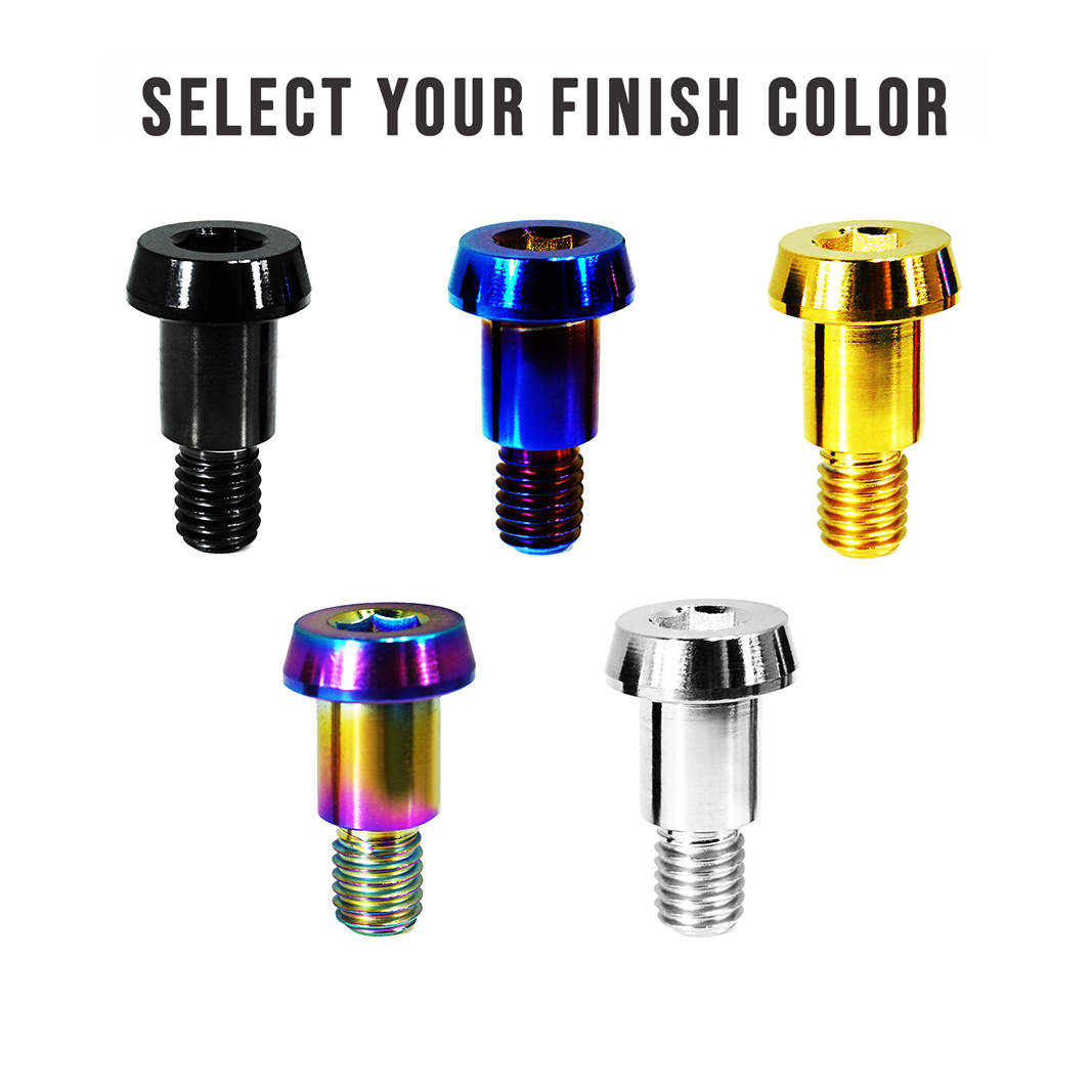 ZSPEC M6-1.0x16mm Shoulder Bolt, 8.6mm Shoulder/Shank Length, Grade-5 Titanium - ZSD-392061-ZSD-392078-ZSD-392085-ZSD-392092-ZSD-392108-  DRIVEN - 1