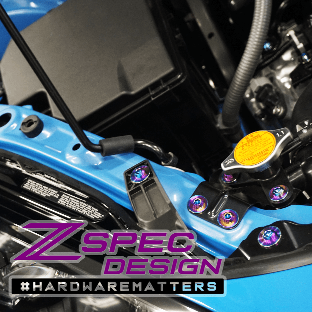 ZSPEC Stage-2 Dress Up Bolts® Fastener Kit for '22+ Toyota GR86 & Subaru BRZ, Titanium - ZSD-392450-ZSD-392467-ZSD-392474-ZSD-392481-ZSD-392498-  DRIVEN - 5