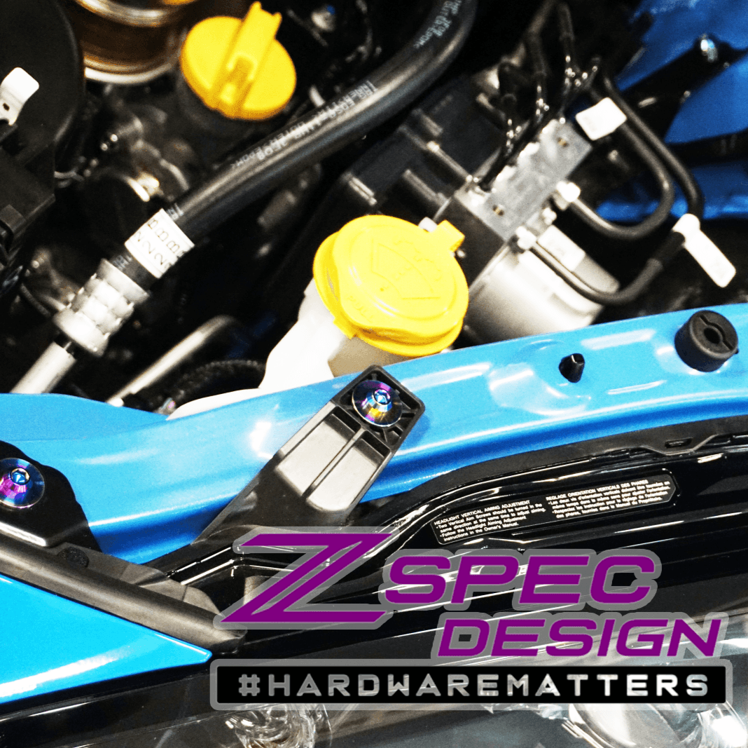 ZSPEC Stage-2 Dress Up Bolts® Fastener Kit for '22+ Toyota GR86 & Subaru BRZ, Titanium - ZSD-392450-ZSD-392467-ZSD-392474-ZSD-392481-ZSD-392498-  DRIVEN - 8