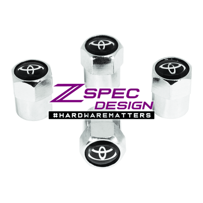Chrome Valve Stem Tire Caps, Style: TOYOTA - ZSD-374104-  DRIVEN - 1