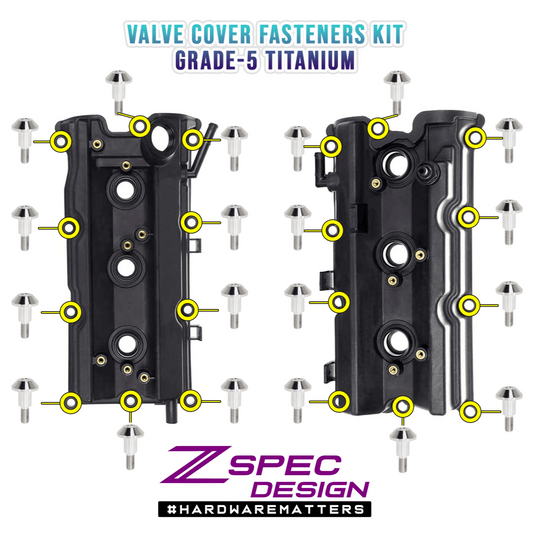 ZSPEC Titanium Valve Cover Bolts for Nissan 350z/G35, VQ35DE / VQ35HR - ZSD-575518-ZSD-202247-ZSD-202254-ZSD-575525-ZSD-575501-  DRIVEN - 1