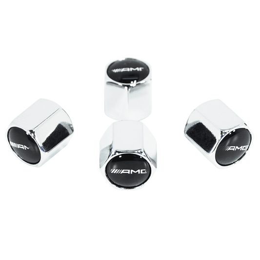 Chrome Valve Stem Tire Caps, Style: AMG - ZSD-009136-  DRIVEN - 1