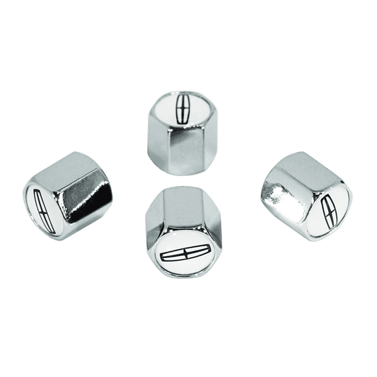 Chrome Valve Stem Tire Caps, Style: Lincoln - ZSD-009150-  DRIVEN - 1