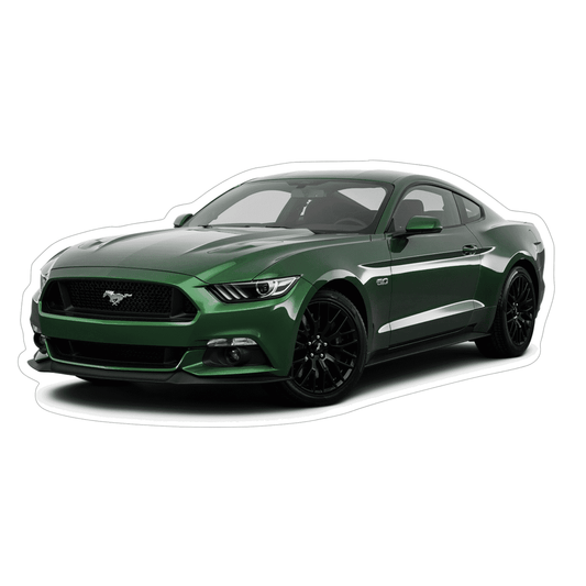 Ford Mustang S197 Sports Car Vinyl Decal / Sticker, Green - ZSD-010279-  DRIVEN - 1