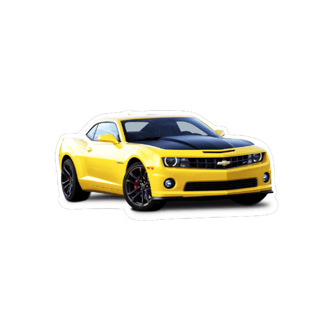 Chevrolet Camaro Sports Car Vinyl Decal / Sticker, Yellow - ZSD-009587-  DRIVEN - 1
