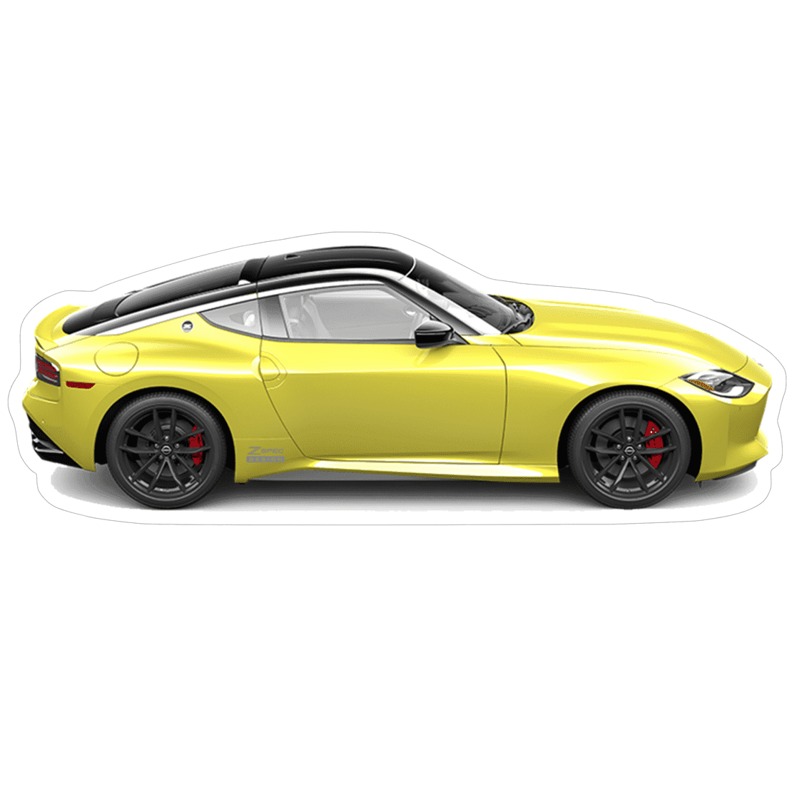 Nissan Z RZ34 Sports Car Vinyl Decal / Sticker, Yellow - ZSD-009525-  DRIVEN - 1