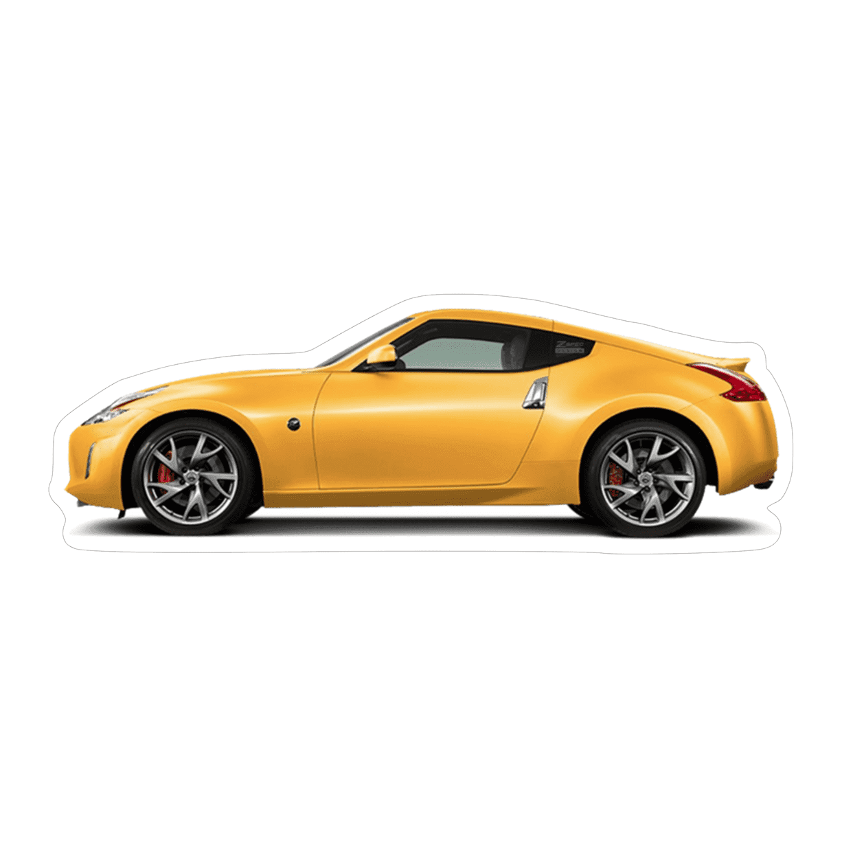 Nissan 370z Z34 Sports Car Vinyl Decal / Sticker, Yellow - ZSD-009433-  DRIVEN - 1