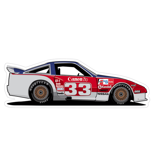 Nissan Z31 300zx Sports Car Vinyl Decal / Sticker, #33 - ZSD-009501-  DRIVEN - 1