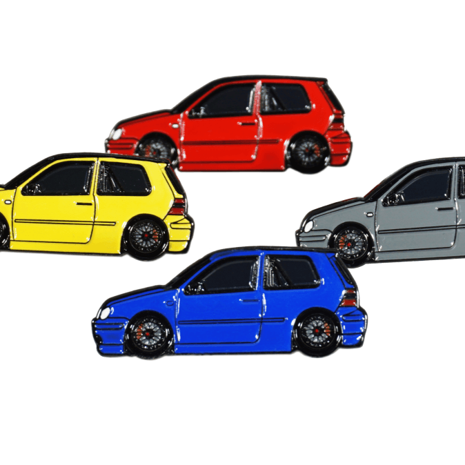 ZSPEC Collector Lapel / Hat Pin - Tribute to the MK4 Golf VW - ZSD-387425-ZSD-387432-ZSD-387449-ZSD-387456-  DRIVEN - 1