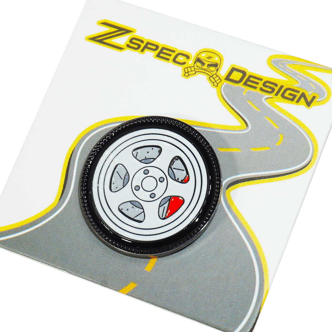 ZSPEC Wheel Pin - 5-Spoke Design - great for Lapels, Hats, Backpacks - ZSD-202544-  DRIVEN - 2