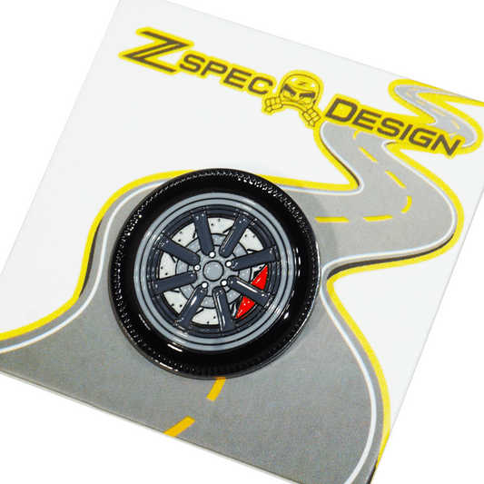 ZSPEC Wheel Pin - JDM Classic Design - great for Lapels, Hats, Backpacks - ZSD-202469-  DRIVEN - 2