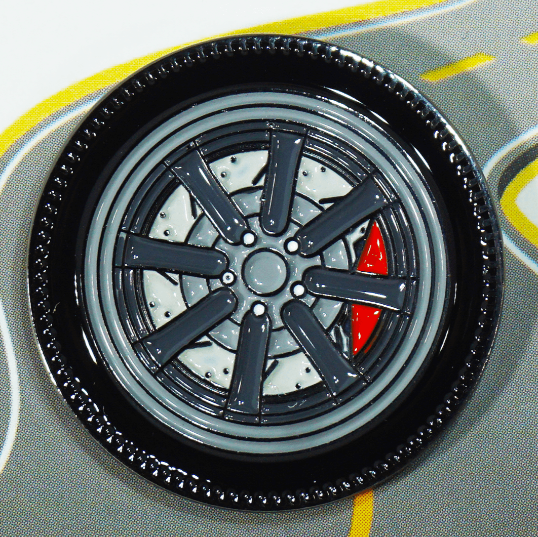 ZSPEC Wheel Pin - JDM Classic Design - great for Lapels, Hats, Backpacks - ZSD-202469-  DRIVEN - 1
