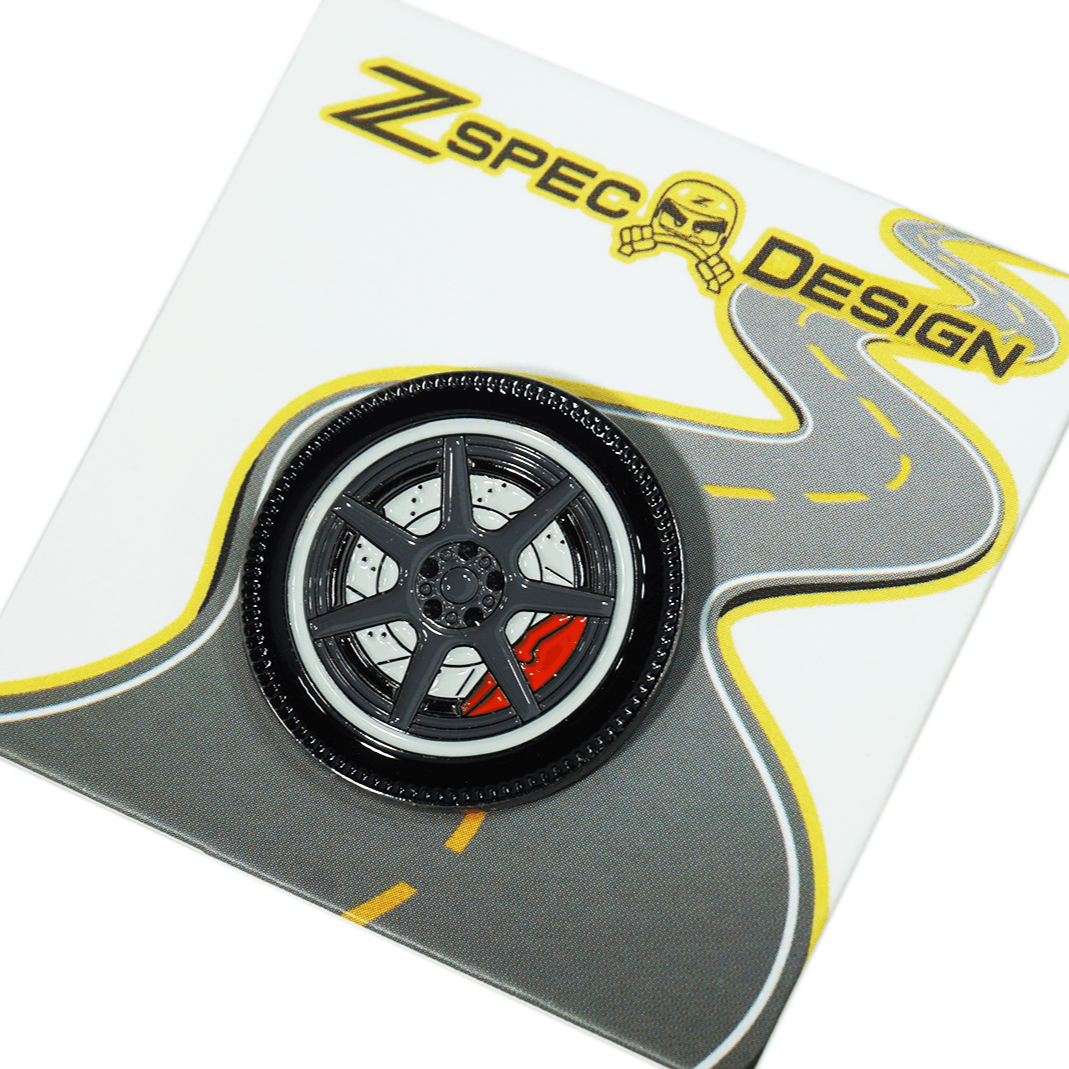 ZSPEC Wheel Pin - 7-Spoke Design - great for Lapels, Hats, Backpacks - ZSD-202452-  DRIVEN - 2