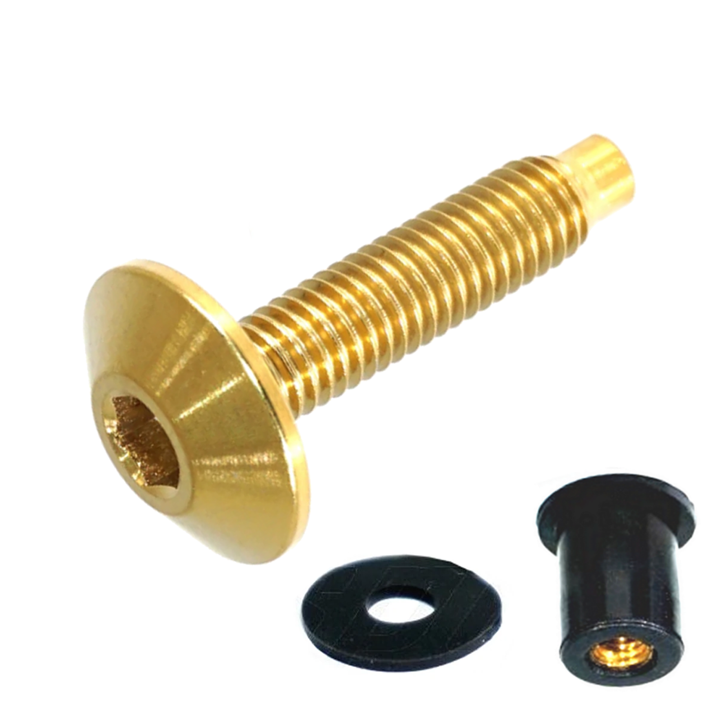ZSPEC Body Kit Fastener, Low-Profile M5x20mm Titanium w/Well Nut, Per Each - ZSD-759086-ZSD-759093-ZSD-188787-ZSD-188794-ZSD-759123-  DRIVEN - 3
