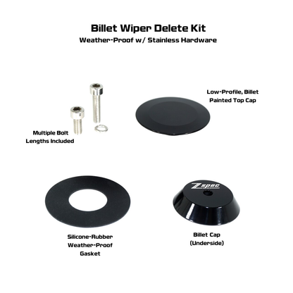ZSPEC 44mm Rear Wiper Hole-Cover/Cap/Plug, Weatherproof, fits GR Corolla, Black - ZSD-186882-  DRIVEN - 3