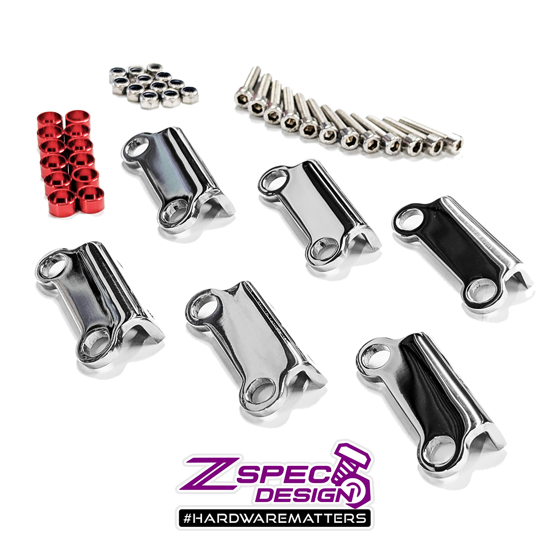 ZSPEC Polished Stainless Coil Brackets Kit (no Z), 90-99 Nissan Z32 300zx - ZSD-573156-ZSD-573163-ZSD-573170-ZSD-573187-ZSD-573194-  DRIVEN - 1