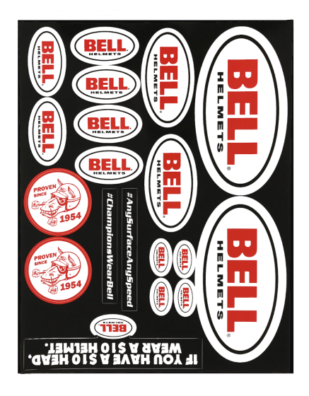 BELL Helmets - BELL | DECAL SHEET LOGO, HORSEHEAD, TXT V.17