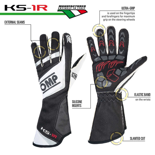 OMP Racing - OMP KS-1R Gloves - Precision Driving Touch