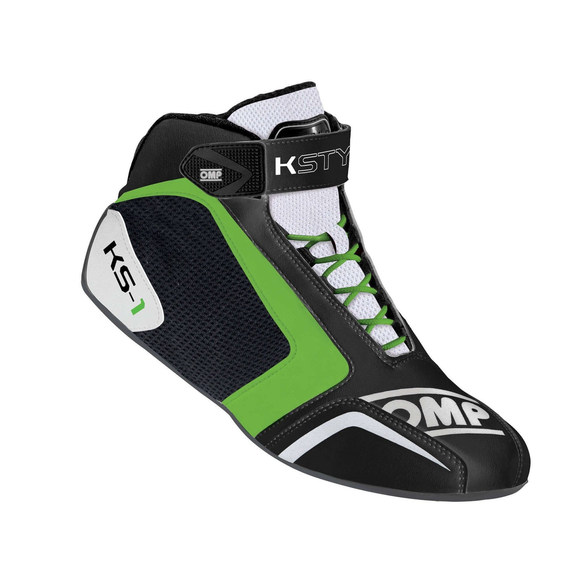 OMP Racing -Custom-Karting Shoe-KS-1-black and fluo green